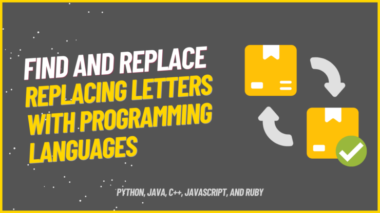 replacing letters with programming languages